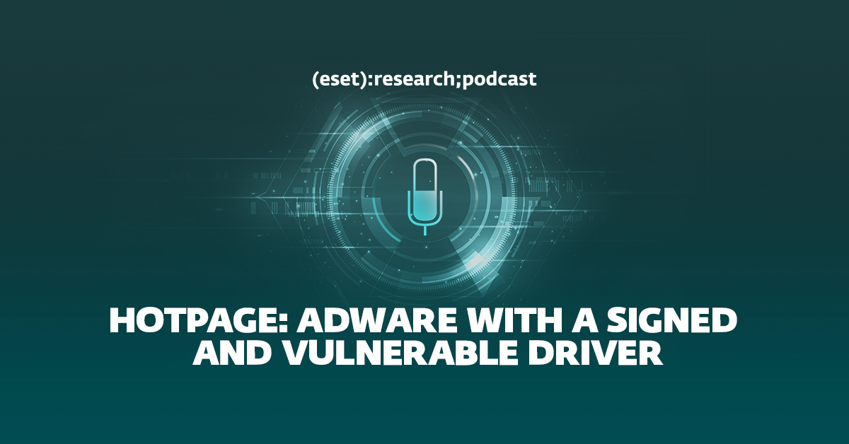 Подкаст ESET Research: HotPage